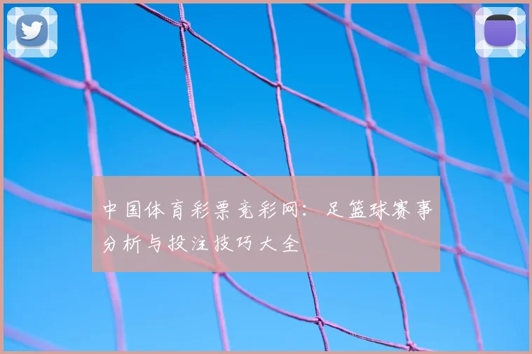 中国体育彩票竞彩网：足篮球赛事分析与投注技巧大全